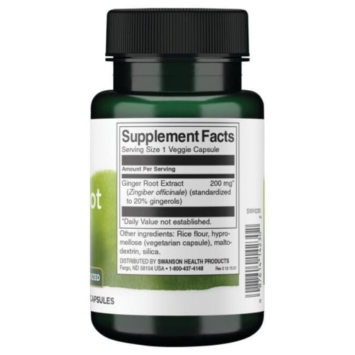 Maximum-Strength Ginger Root Extract 200 mg