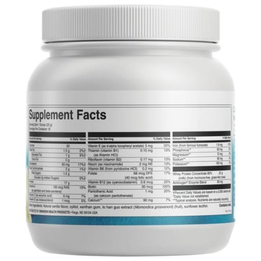Grass-Fed Certified rBGH-Free Whey Protein Powder Vanilla
