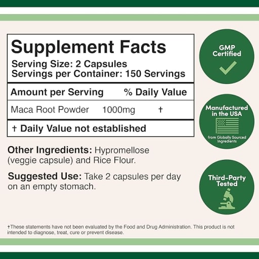 Maca Root 1000 mg