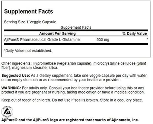 Pharmaceutical Grade AjiPure L-Glutamine 500 mg