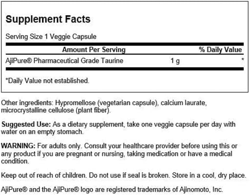 Pharmaceutical Grade AjiPure Taurine 1 g