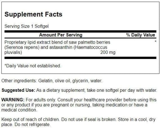 Saw Palmetto/Astaxanthin Prostate Complex