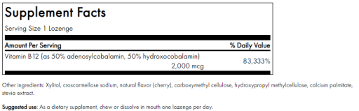 Activated B12 Complex - Natural Cherry Flavor