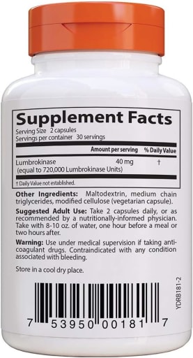 Lumbrokinase 20 mg