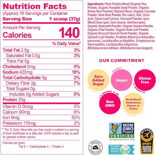 Vegan Protein Powder (Strawberry Shortcake)