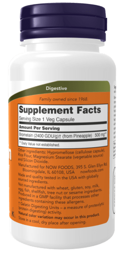 Bromelain 2400 GDU/g - 500 mg