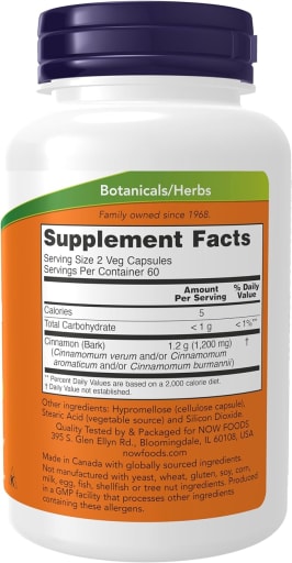 Cinnamon Bark 600 mg