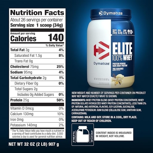 Elite 100% Whey Protein (Gourmet Vanilla)