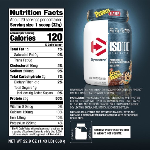 ISO100 Whey Protein Isolate (Cocoa Pebbles)