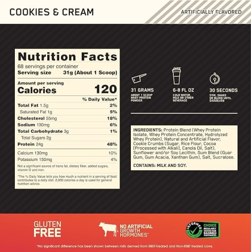 Gold Standard 100% Whey (Cookies & Cream)