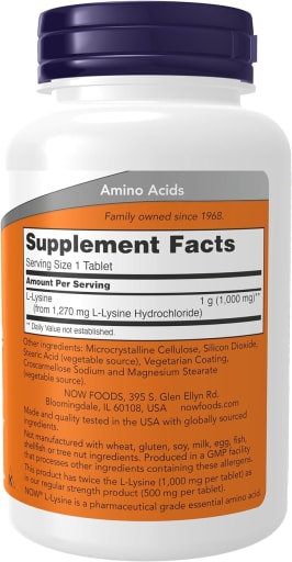Double Strength L-Lysine 1000 mg
