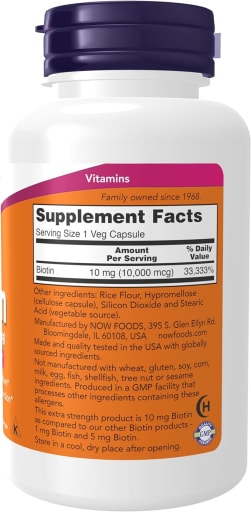 Extra Strength Biotin 10 mg (10,000 mcg)