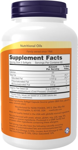 Flax Oil 1000 mg