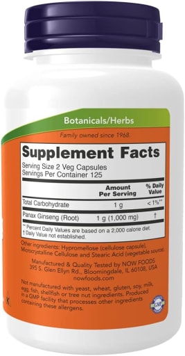 Panax Ginseng 500 mg