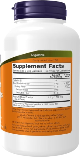Psyllium Husk Caps 500 mg