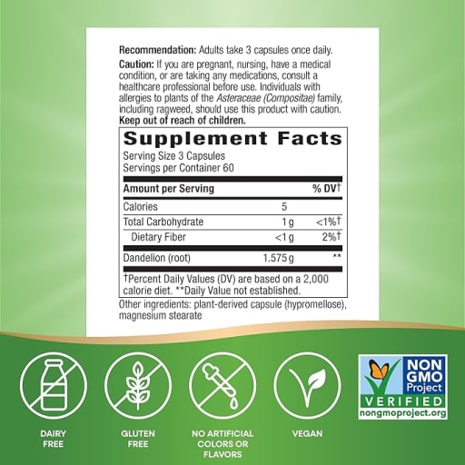 Dandelion Root 1,575 mg