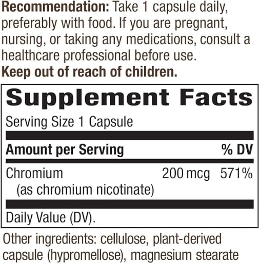 GTF Chromium 200 mcg