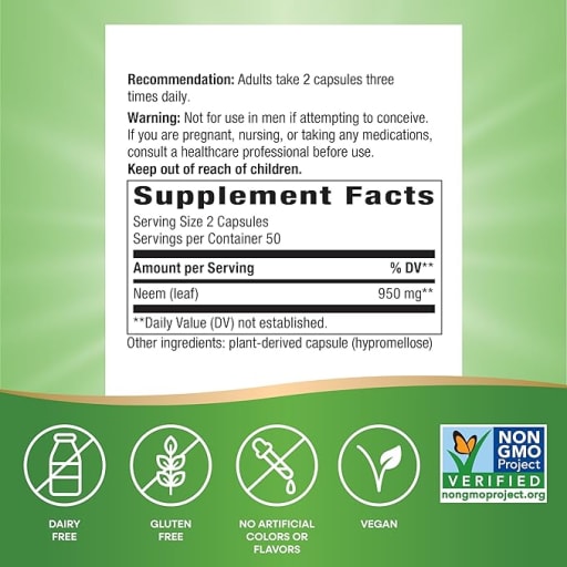 Neem Leaf 950 mg