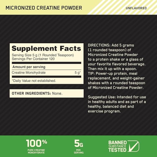 Micronized Creatine Powder Unflavored