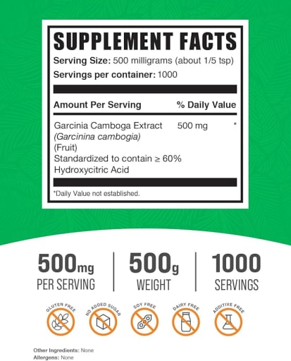 Garcinia Cambogia 60% HCA