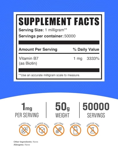 Pure Biotin (Vitamin B7)