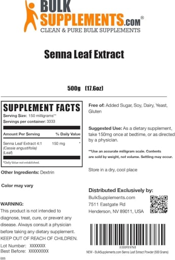 Senna Leaf Extract