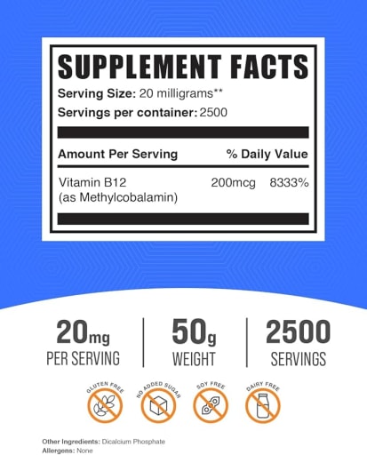 Vitamin B12 1% (Methylcobalamin)
