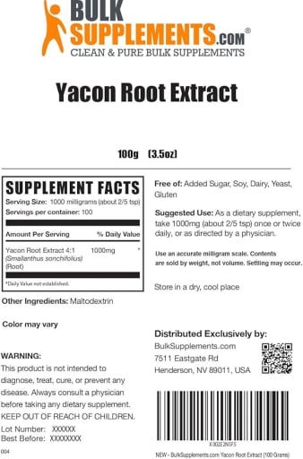 Yacon Root Extract