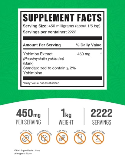Yohimbe Extract (2% Yohimbine)