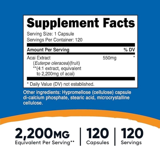 Acai 550 mg