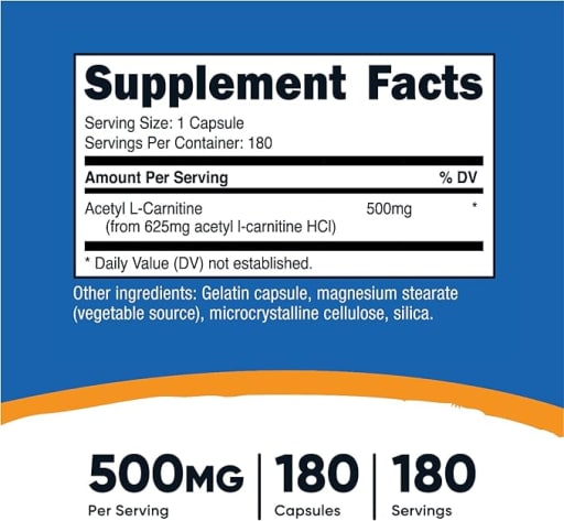Acetyl L-Carnitine 500 mg
