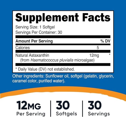 Astaxanthin 12 mg