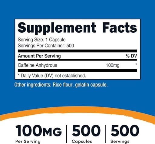 Caffeine 100 mg