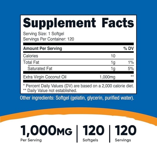 Coconut Oil 1000 mg
