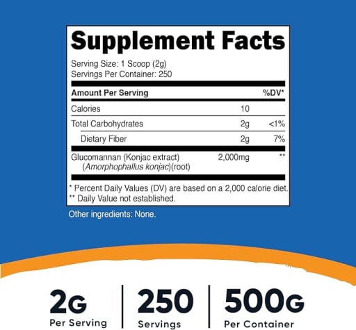 Glucomannan 2 g