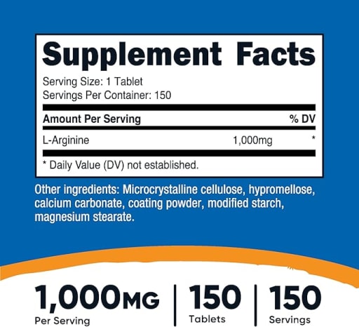 L-Arginine 1,000 mg