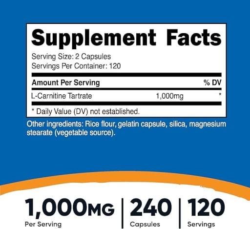 L-Carnitine Tartrate 1000 mg