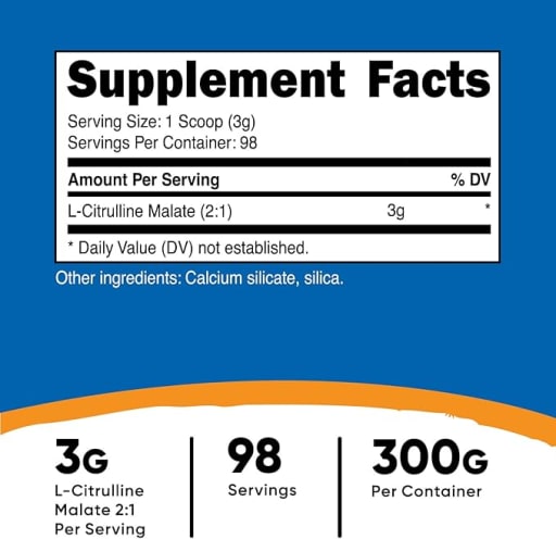 L-Citrulline Malate 2:1 3 g (Unflavored)