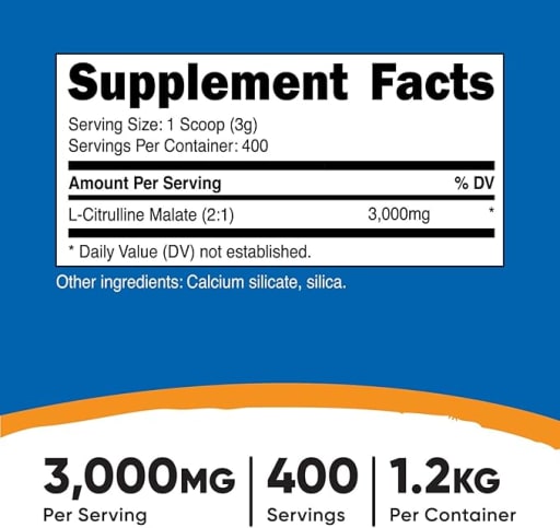 L-Citrulline Malate 2:1 3 g (Unflavored)