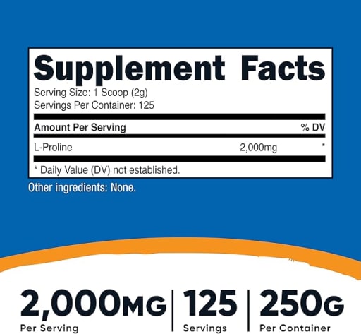 L-Proline 2000mg