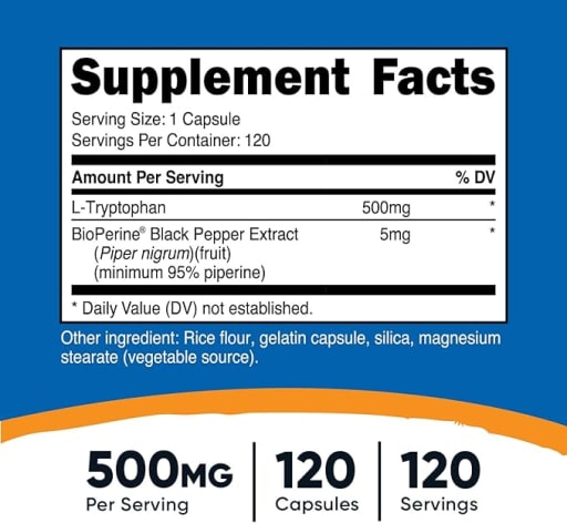 L-Tryptophan 500 mg