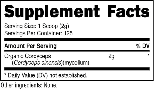 Organic Cordyceps 2 g