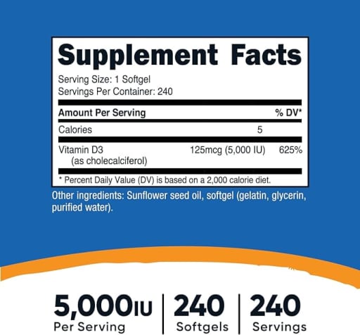 Vitamin D3 5,000 IU