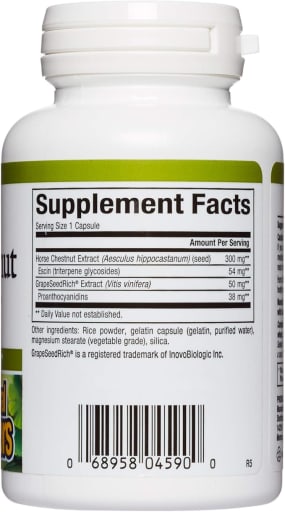 Horse Chestnut With GrapeSeedRich 350 mg