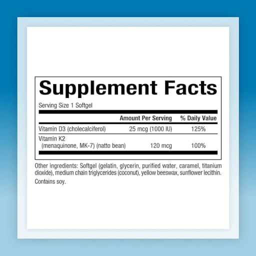 Vitamin D3 & K2