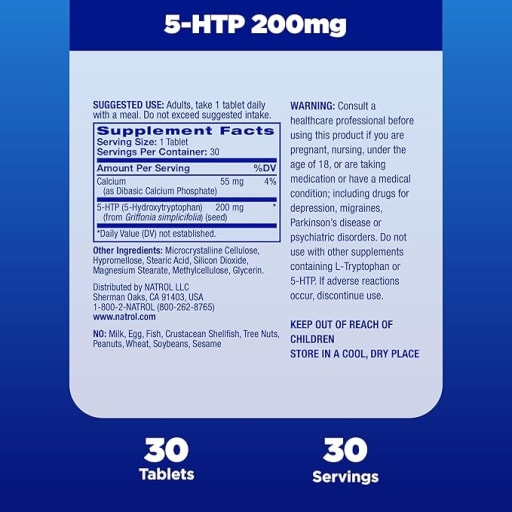 5-HTP 200 mg Time Release