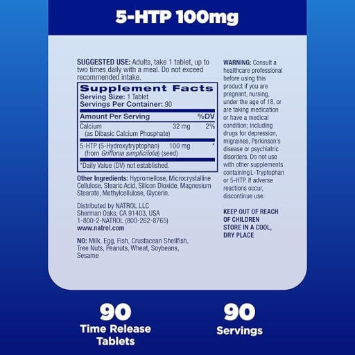 5-HTP 100 mg Time Release
