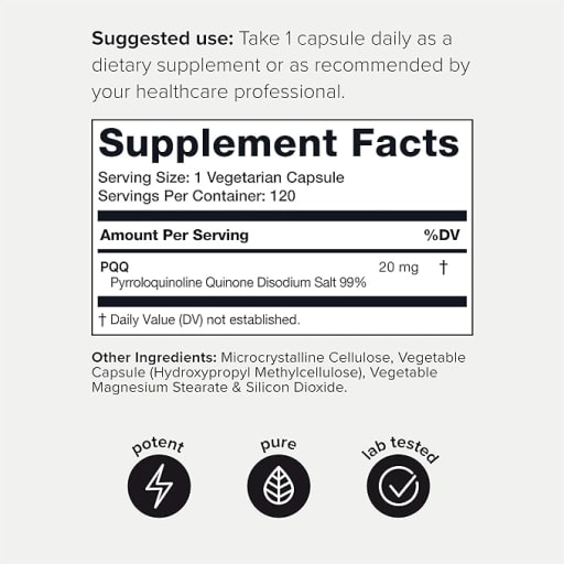 PQQ 99%+ 20mg