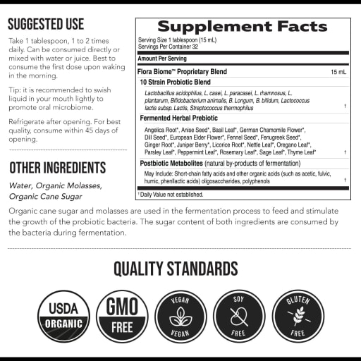 Flora Biome Live Probiotic, Prebiotic & Postbiotic