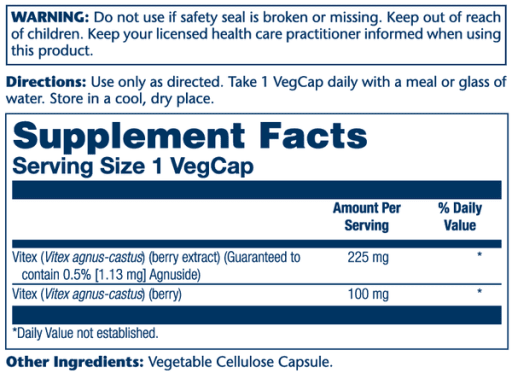 Vitex Chasteberry Extract 225mg